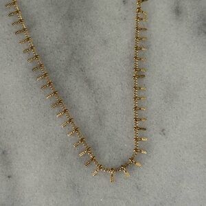 Gold Chain Boho Fringe Tassel Choker Necklace 

Brand New